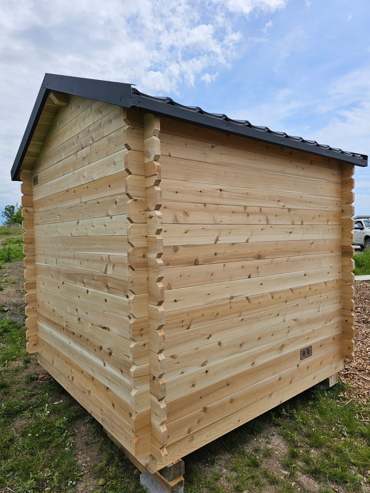 Georgian Cabin Sauna - Wood Burning Heater