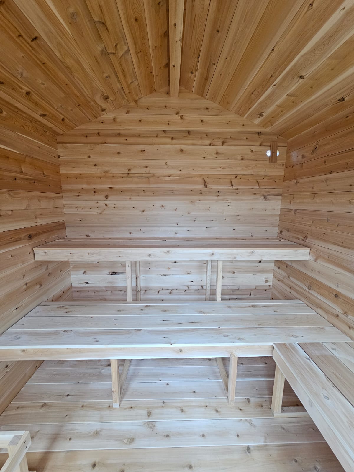 Georgian Cabin Sauna - Wood Burning Heater